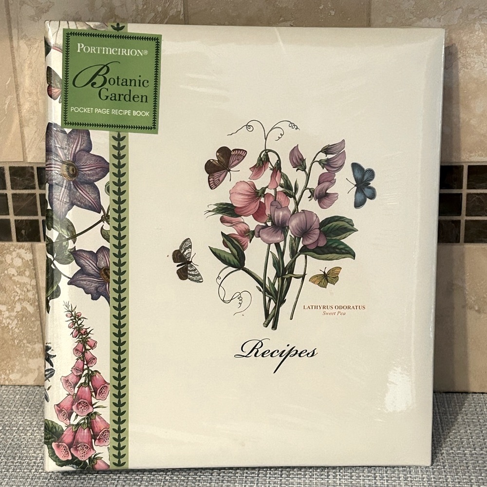 Portmeirion Botanic Garden Recipes Book Sweet Pea 9.5” x 8.5”